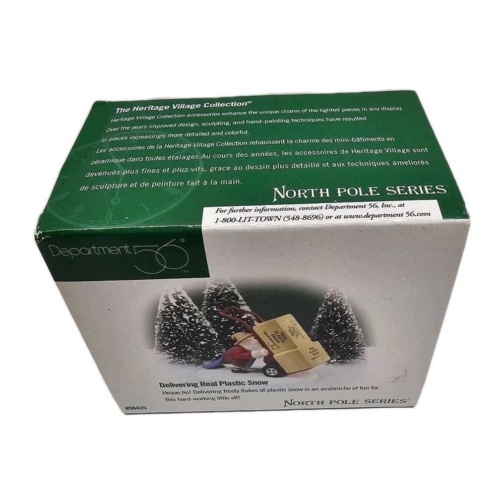 Department 56 North Pole "Delivering Real Plastic Snow" #56435
